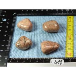 Orthoclase de Madagascar Lot de 4 Pierres Roulées 60g