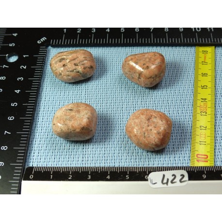 Orthoclase de Madagascar Lot de 4 Pierres Roulées 58g