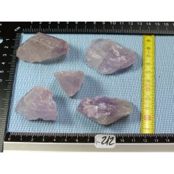 Amethyste Brésil Lot de 5 Pierres Brutes Massives 173g