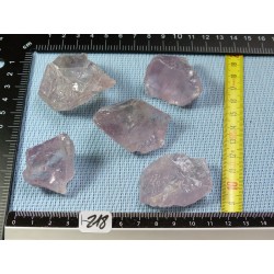 Amethyste Brésil Lot de 5 Pierres Brutes Massives 179g