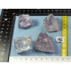 Amethyste Brésil Lot de 4 Pierres Brutes Massives 146g