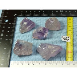 Amethyste Brésil Lot de 5 Pierres Brutes Massives 115g