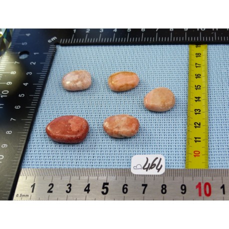 Barite - Baryte - Barytine Lot de 5 Pierres Roulées 37g Barite - Baryte - Barytine Lot de 5 Pierres Roulées 37g