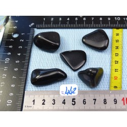 Obsidienne Noire Lot de 5 Pierres Roulées 62g