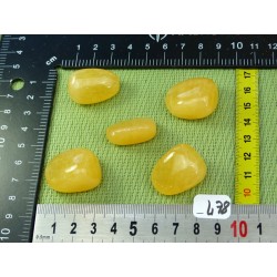 Calcite Orange Q Extra Lot de 5 Pierres Roulées 70g