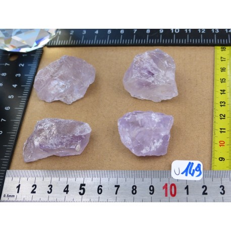 Amethyste Brésil Lot de 5 Pierres Brutes Massives 126g