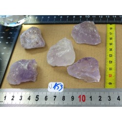 Amethyste Brésil Lot de 4 Pierres Brutes Massives 145g