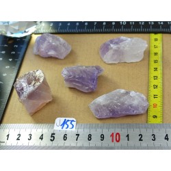 Amethyste Brésil Lot de 5 Pierres Brutes Massives 137g