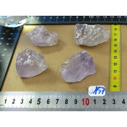 Amethyste Brésil Lot de 4 Pierres Brutes Massives 15