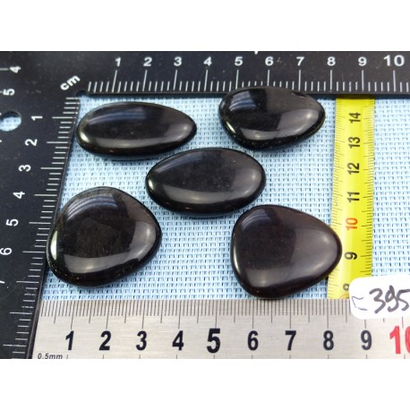 Obsidienne Fumée Lot de 5 Pierres Plates 58g Obsidienne Fumée Lot de 5 Pierres Plates 58g