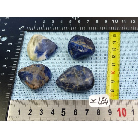 Sodalite Lot de 4 Pierres Roulées 65g