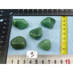 Aventurine Brésil Lot de 5 Pierres Roulées 59g
