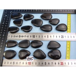 Obsidienne Fumée Q Extra Pierre Plate à l unité de 40 à 45 mm