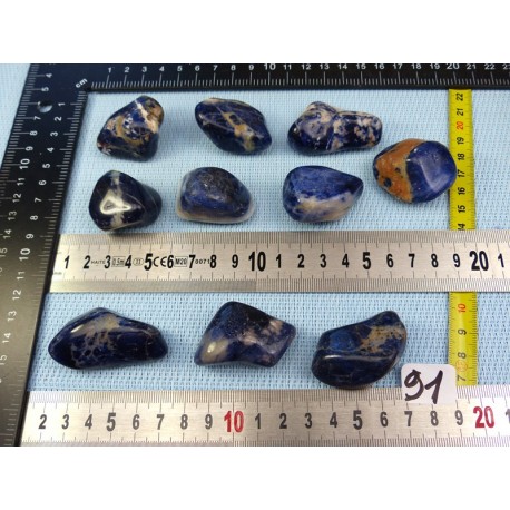 Sodalite Pierre Roulée à l unité de 28 à 33 gr