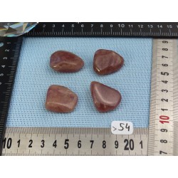 Aventurine Mauve Lot de 4 Galets Roulés 52g