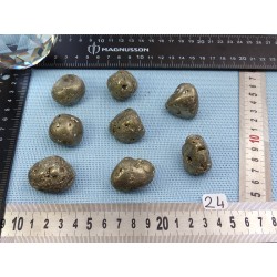 Pyrite Extra Pierre Roulée à l unité de 40 à 45 gr