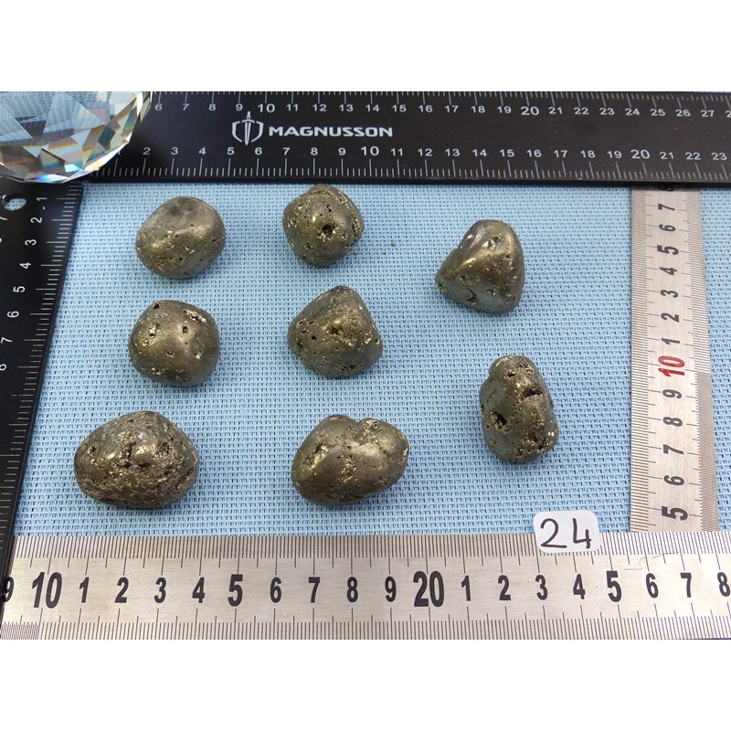 Pyrite Extra Pierre Roulée à l unité de 40 à 45 gr