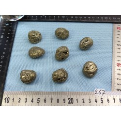 Pyrite Extra Pierre Roulée à l unité de 30 à 35 gr